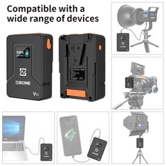 ZG-V50 V-MOUNT BATTERY 50Wh POCKET SIZE WITH PD FAST CHARGING - Pin ZGCINE V50