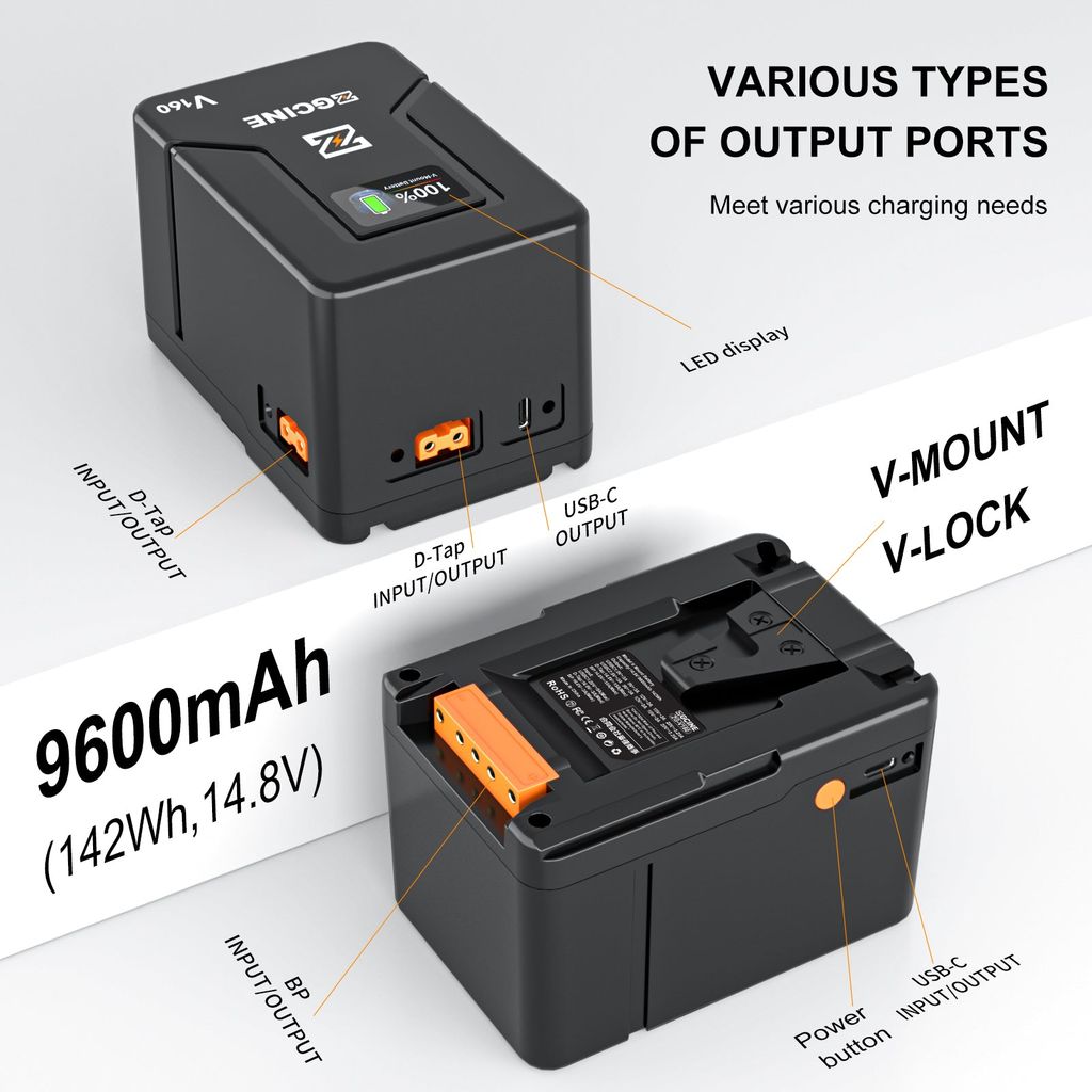 ZG-V160 V-MOUNT BATTERY - Pin ZGCINE V160