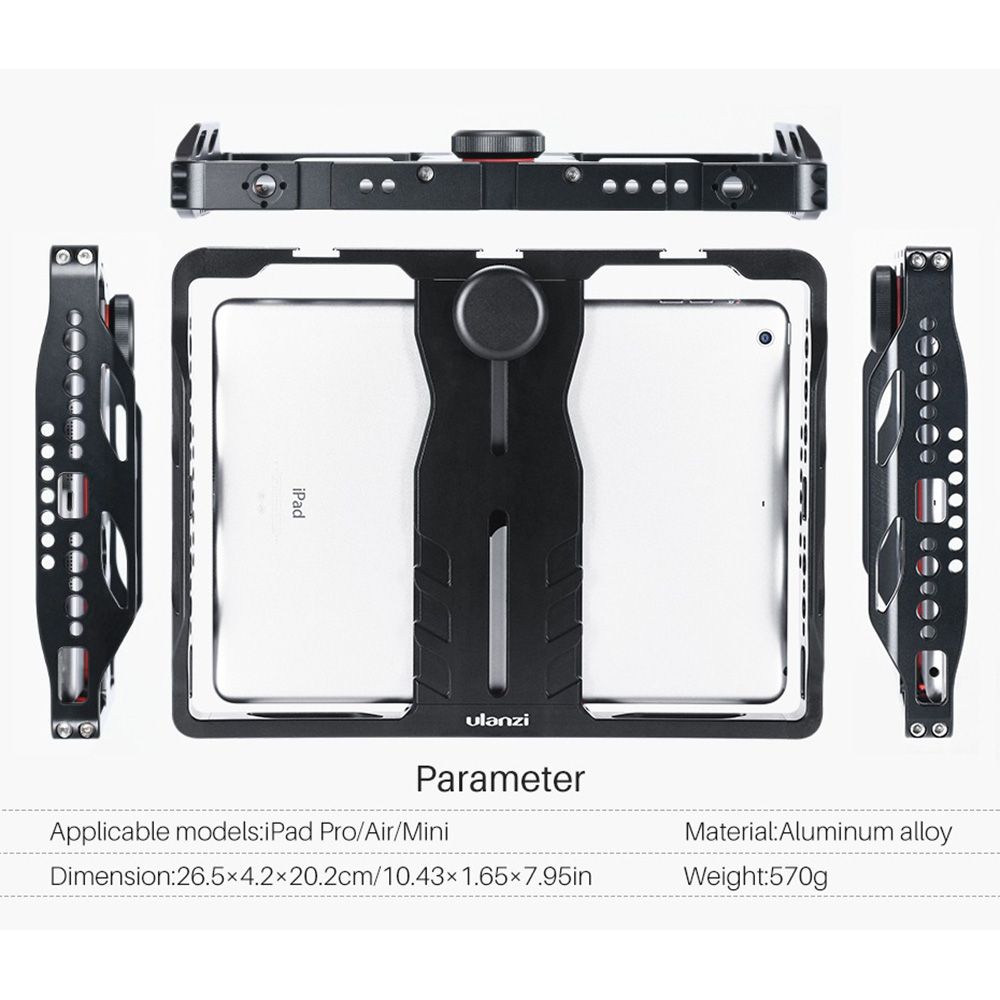 Khung Giá Đỡ Dành cho iPad Pro /Air /Mini - Ulanzi U-pad IPad Metal Cage