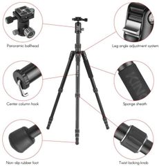 Chân Máy Ảnh G22 + G00 Portable Travel Camera Tripod Monopod with 360 Degree Ball Head – Chính Hãng KINGJOY (Aluminum)