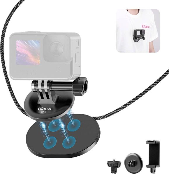 Ulanzi GP-17 - Mount Từ Tính Đeo Cổ Đa Năng Dành Cho Gopro / Osmo / Insta360