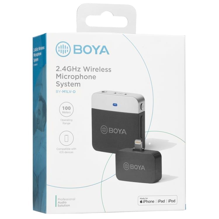 BOYA BY-M1LV Series - Mic thu âm không dây 2.4GHz