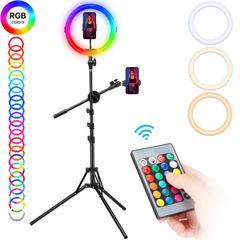 ULANZI VIJIM K15 RGB (3200K-6500K) - Bộ đèn LED đổi màu, kèm Remote + chân tripod + giá đỡ điện thoại