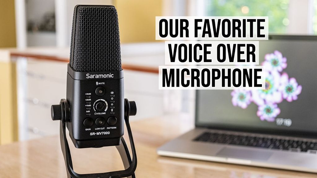 Saramonic SR-MV7000 Micro Để Bàn Phỏng Vấn Thu Âm Phát Sóng Trực Tiếp USB / XLR M