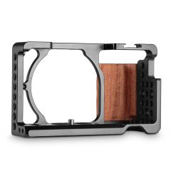 SmallRig Cage with Wooden Handgrip for Sony A6000/A6300 2082 (NRSAB3)