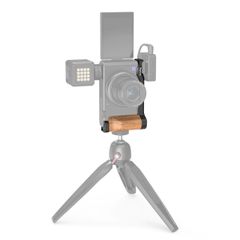 SmallRig L-Shape Wooden Grip with Cold Shoe for Sony ZV1 Camera 2936 (NRSK6)