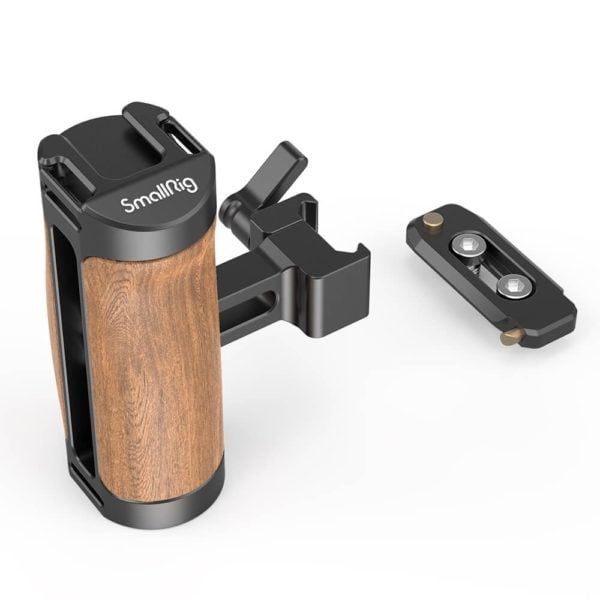 SMALLRIG 2978 WOODEN NATO SIDE HANDLE (WITH QUICK RELEASE NATO RAIL) (NRUJ1)
