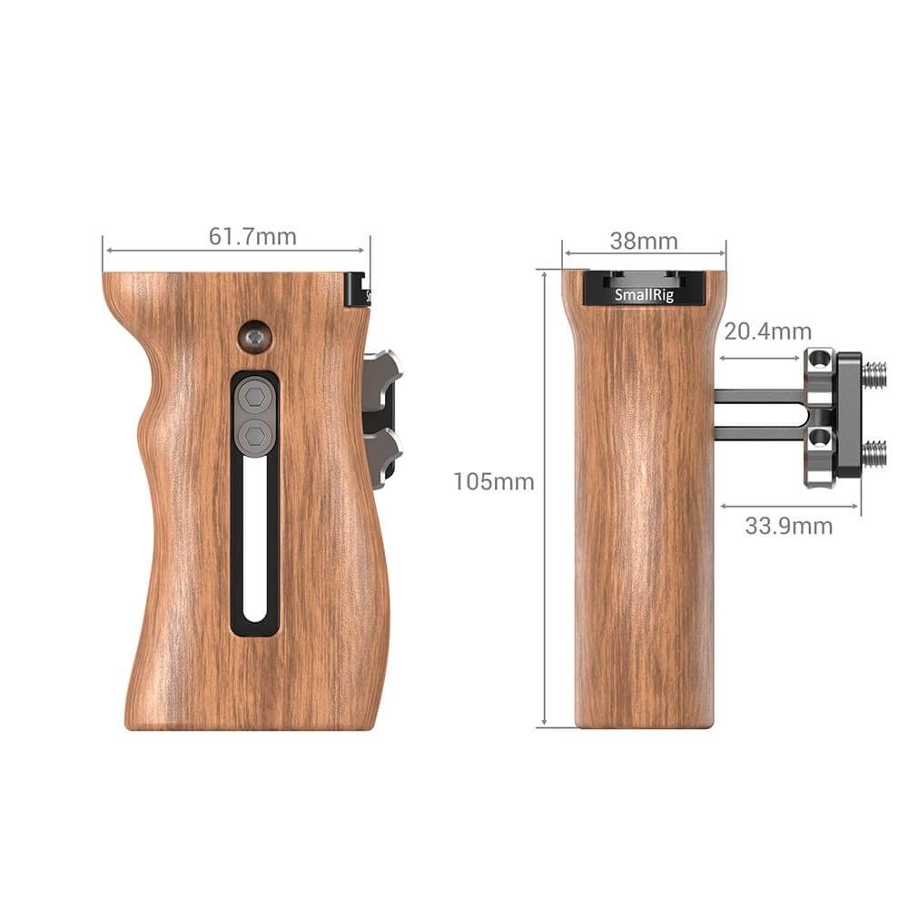 SMALLRIG WOODEN UNIVERSAL SIDE HANDLE HSN2093C (NRUJ6)