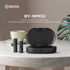 Boya BY-WM3U – Micro thu âm Không Dây Wireless Cho Các Thiết Bị Android Smartphone, Cameras (2.4 GHz)