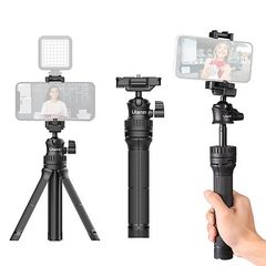 UALNZI MT-34 – Chân Tripod tích hợp ngàm kẹp điện thoại, ballhead xoay 360°, dùng cho điện thoại và máy ảnh