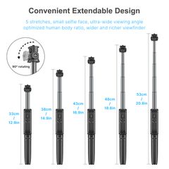 ULANZI MT-40 – Chân Tripod với điều khiển Bluetooth không dây có thể tháo rời, Ballhead xoay 90°