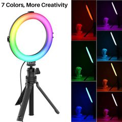 ULANZI VIJIM K9 RGB – Đèn LED đổi màu Ring Light Stand + Phone Holder