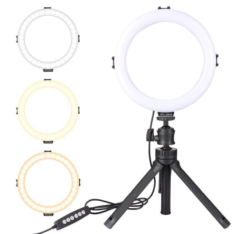 ULANZI VIJIM K9 RGB – Đèn LED đổi màu Ring Light Stand + Phone Holder