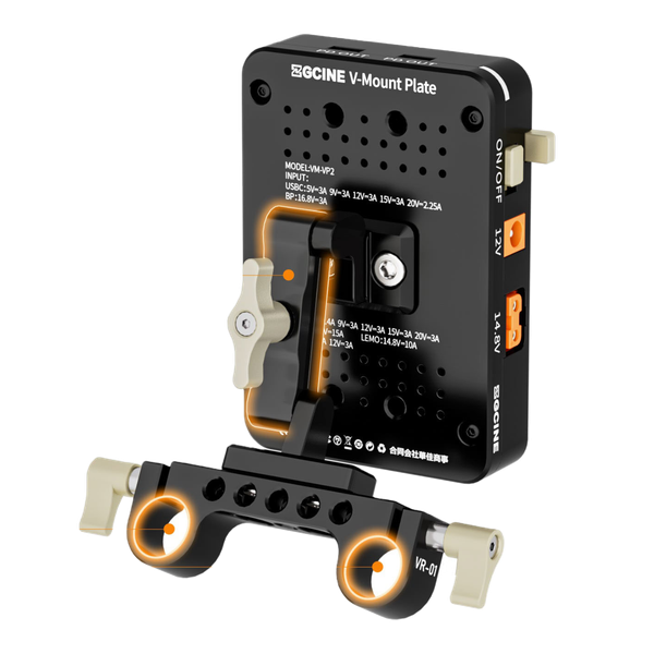 ZGCINE VM-VP2 kit3 V mount battery plate (Support USB-C PD input) - Tấm Gắn Pin ZGCINE VM VP2 Kit3