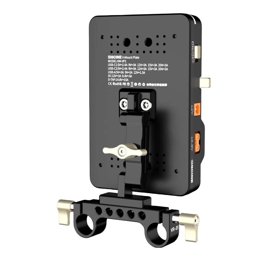 VM-VP1 Kit3 V Mount Battery Plate with Adjustable Arm - Tấm Gắn Pin ZGCINE