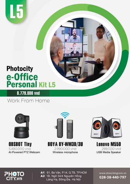 PhotoCity e-Office personal Kit L5 ( Bộ dụng cụ hỗ trợ làm việc online tại nhà)