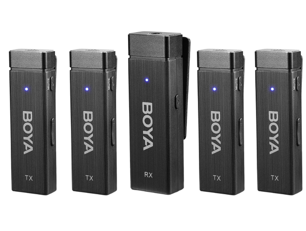 Boya BY-W4 Micro Wireless không dây 2.4G Phiên bản nâng cấp - 1 Nhận 4 Phát