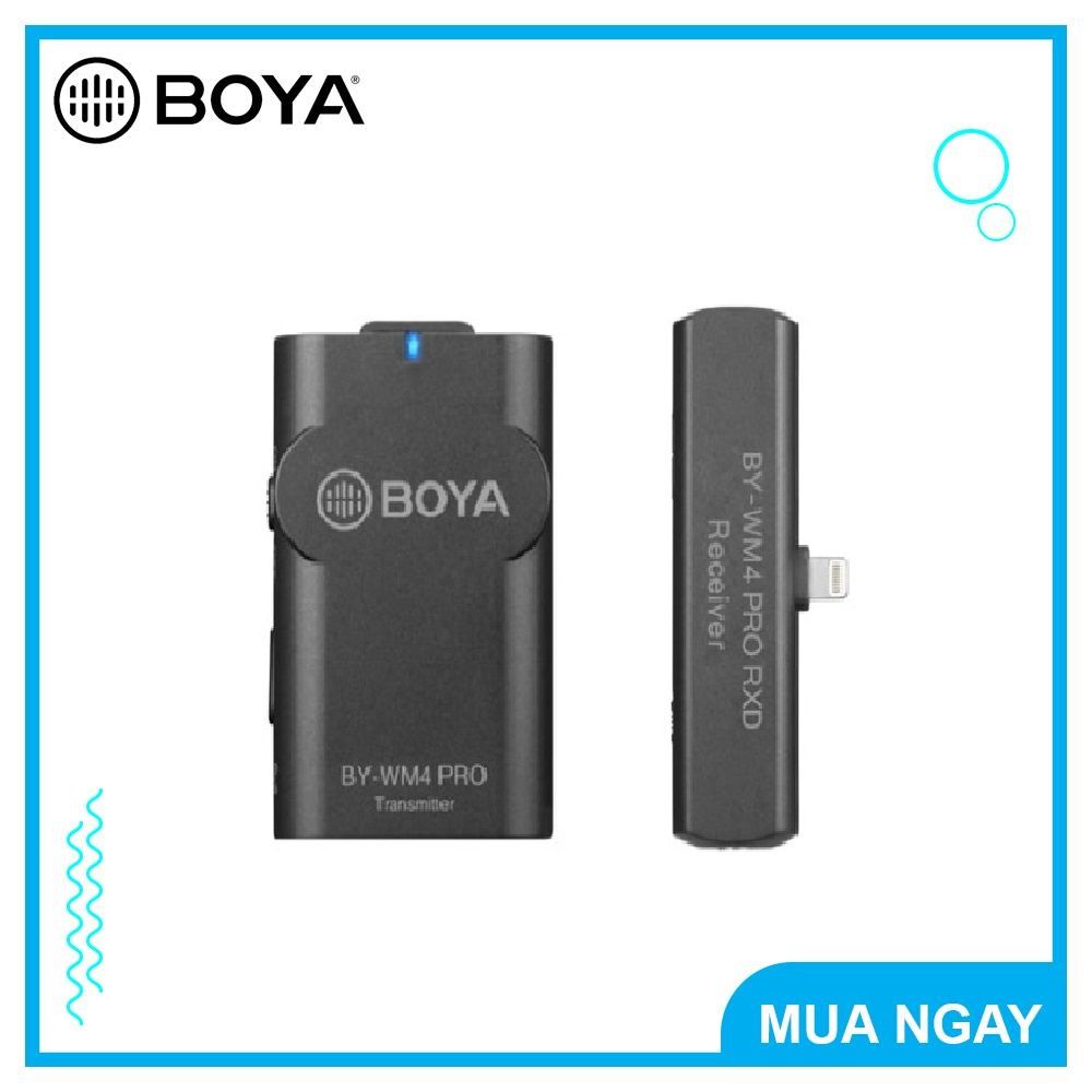 Boya BY-WM4 Pro K3 Mic thu âm không dây dành cho điện thoại iPhone