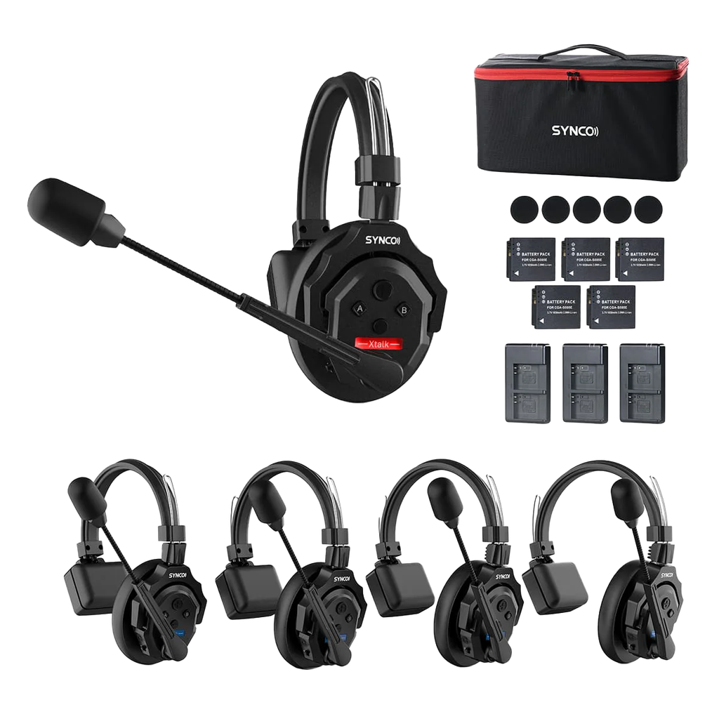 SYNCO XTALK Wireless Intercom Headset 2.4GHz