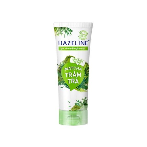 Sữa Rửa Mặt Hazeline Ngừa Mụn Dịu Nhẹ Matcha Tràm Trà 100g