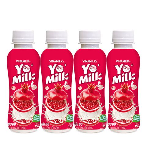 Sữa Chua Uống Tiệt Trùng Lựu đỏ Vinamilk Yomilk chai PET 150ml