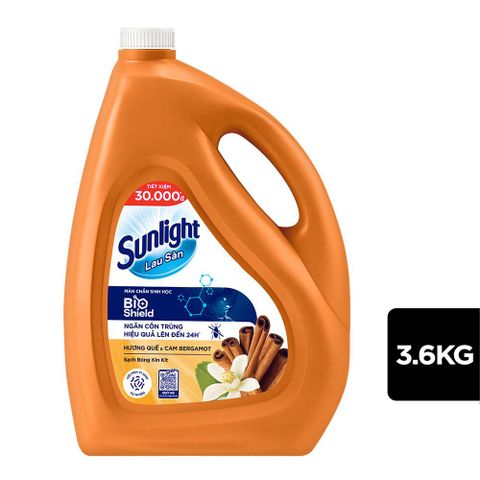 SUNLIGHT Nước lau sàn BIOSHIELD Hương Quế & Cam Bergamot