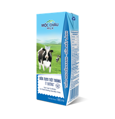 Sữa Tươi Tiệt Trùng ít đường Mộc Châu Milk 180ml