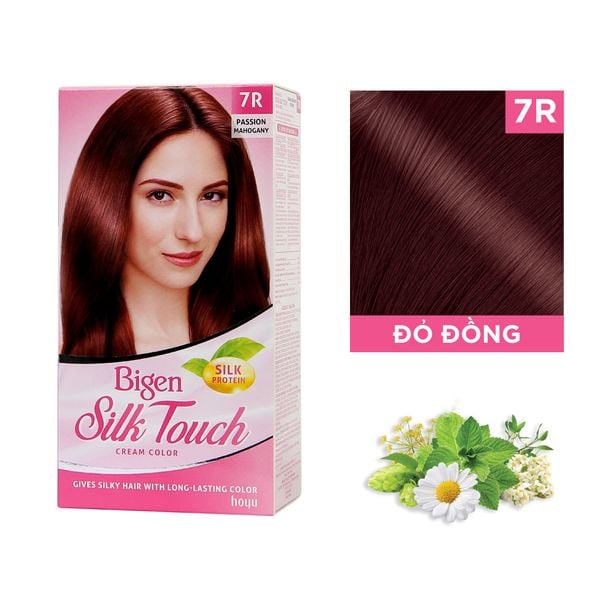 Kem nhuộm tóc Bigen Silk Touch 7R Đỏ đồng