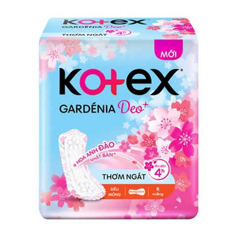 Băng Vệ Sinh Kotex Gardenia Deo+ Hoa anh đào 23cm SMKC 8 miếng