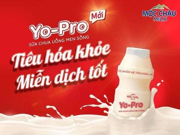 Sữa chua uống men sống Yo- Pro Mộc Châu Milk 65ml