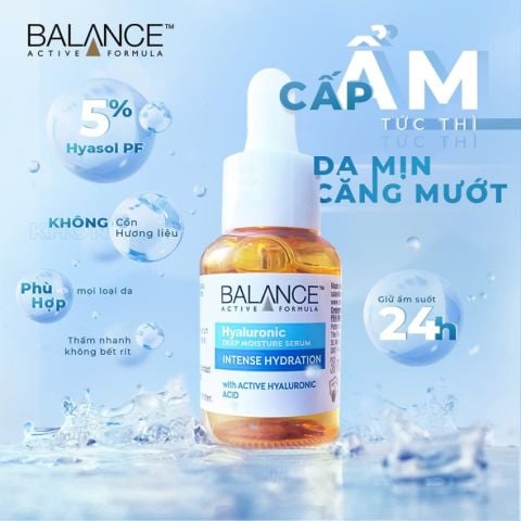 Serum Balance Active Formula Tinh Chất Cấp Nước Dưỡng Ẩm Balance Active Formula Hyaluronic Deep Moisture 30ML