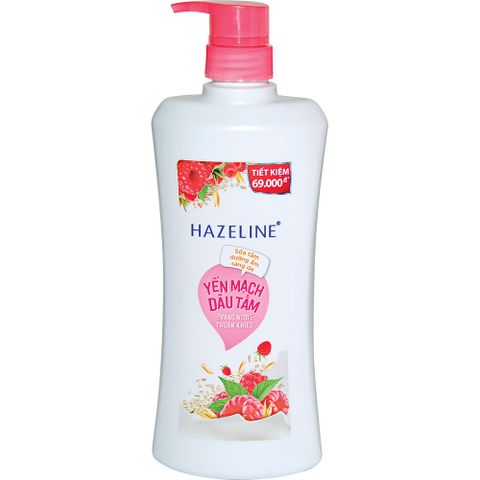 HAZELINE Sữa Tắm Yến Mạch Dâu Tằm (Hồng)