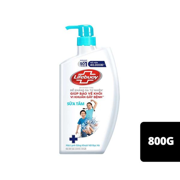 LIFEBUOY Sữa Tắm Mát Lạnh Sảng Khoái 800G