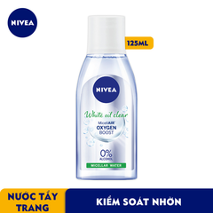 Nước Tẩy Trang NIVEA White Oil Clear Kiểm Soát Nhờn Micellar Water (125ml) - 86610