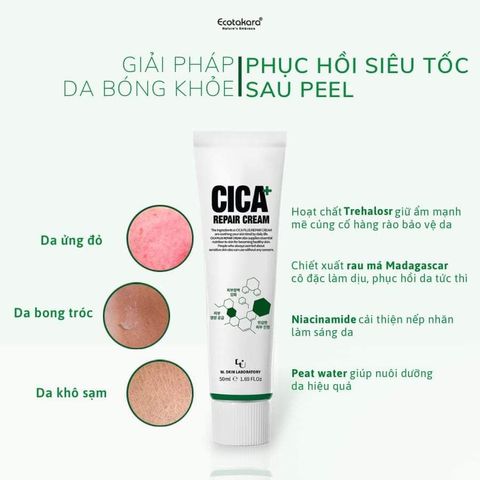 Kem dưỡng giúp tái tạo và phục hồi da chuyên sâu CICA PLUS REPAIR CREAM (50ml) làm dịu da, giảm mẩn đỏ, tăng cường hàng rào bảo vệ da
