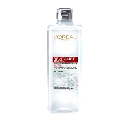 L'Oréal Paris Nước Tẩy Trang Dành Cho Da Dầu Revitalift Crystal Purifying Micellar Water 400ml