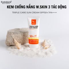 Kem chống nắng phổ rộng TRIPLE CARE SUN CREAM SPF 50+/ PA++++(60ml) mỏng nhẹ, không để lại vết trắng, không bết dính, hiệu quả ngay sau khi thoa