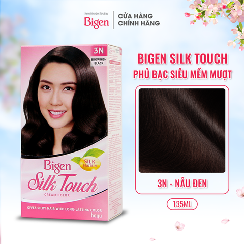 Kem nhuộm tóc Bigen Silk Touch 3N Nâu đen