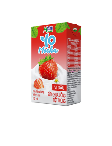 Sữa Chua Uống Tiệt Trùng vị  dâu YoMocha 170ml