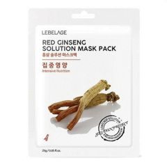 Mặt Nạ Lebelage Red Ginseng Solution Mask Pack Intensive Nutrition Chiết Xuất Nhân Sâm 25g