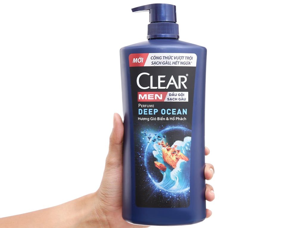 CLEAR MEN Dầu gội Sạch Gàu Hương Nước Hoa Biển & Hổ Phách