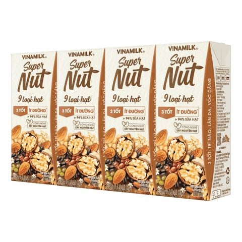 Sữa 9 loại hạt Vinamilk Super Nut 180ml (24H/T)