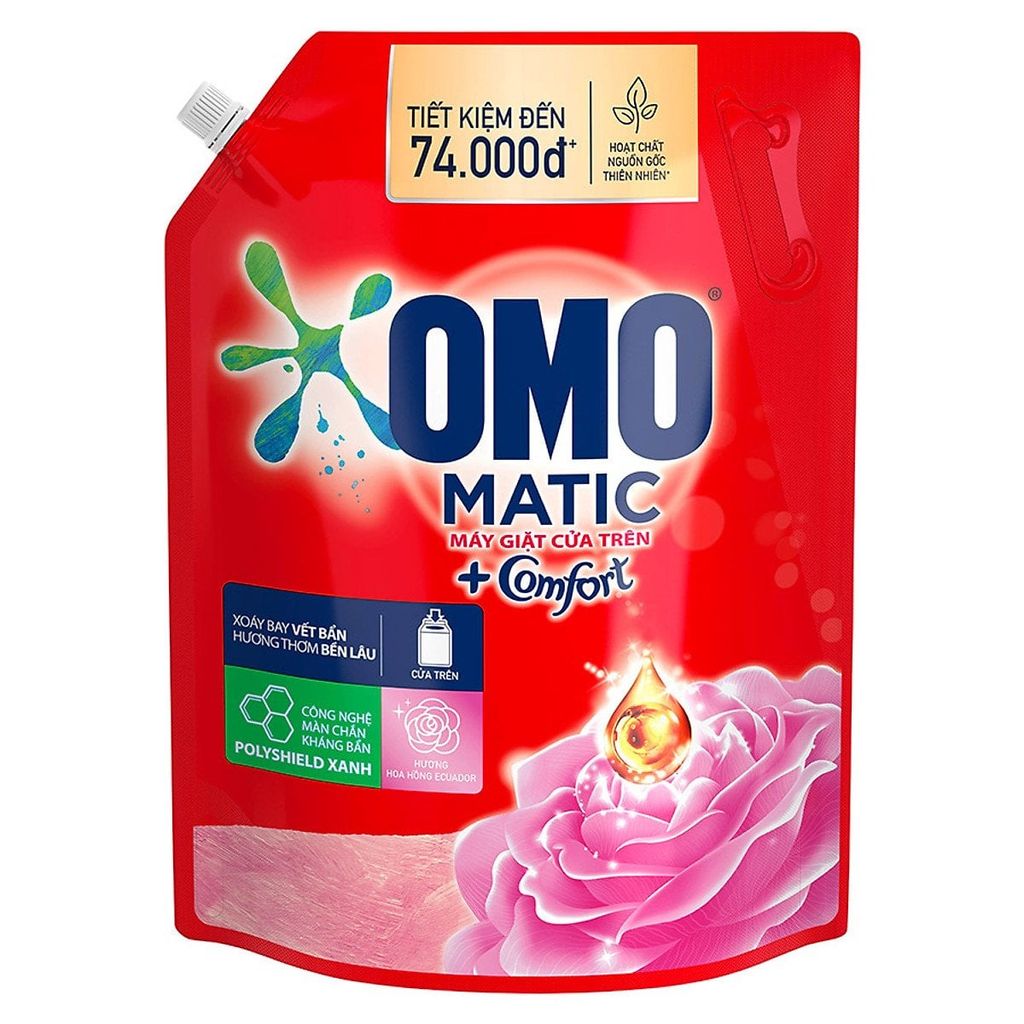 OMO Nước giặt máy giặt cửa trên Comfort Hoa Hồng Ecuador