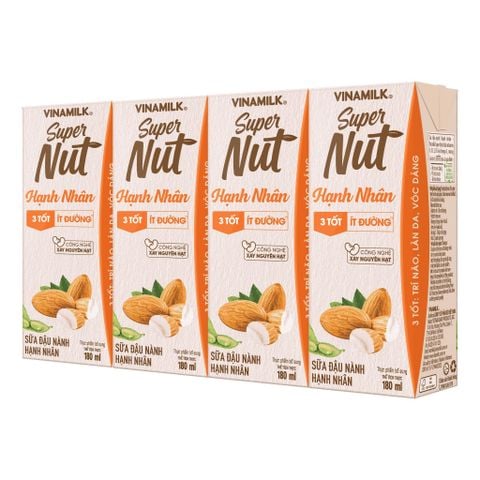Sữa Đậu Nành Hạnh nhân Vinamilk Super Nut 180ml