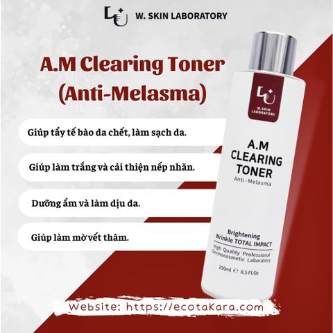 Nước cân bằng detox làn da bị nám, vết thâm _ A.M (Anti-Melamsa) Clearing Toner (250ml)