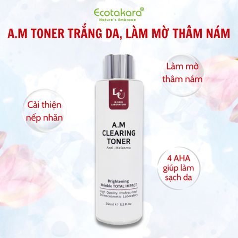 Nước cân bằng detox làn da bị nám, vết thâm _ A.M (Anti-Melamsa) Clearing Toner (250ml)