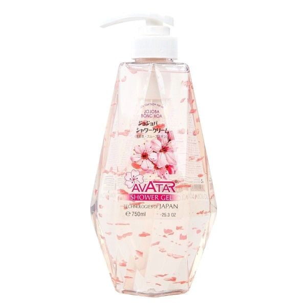 Sữa tắm thơm mịn da jojoba dạng bông hoa Avatar 750ml