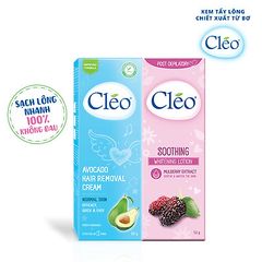 Combo Kem tẩy lông da thường 50g và Gel dưỡng sau tẩy lông 50g