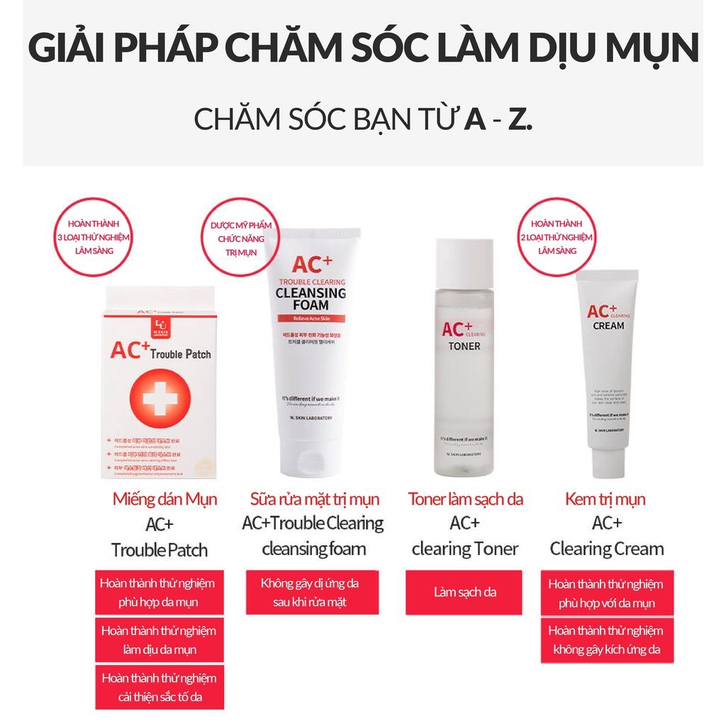 Kem dưỡng cho da bị mụn - AC+ CLEARING CREAM (60ml)