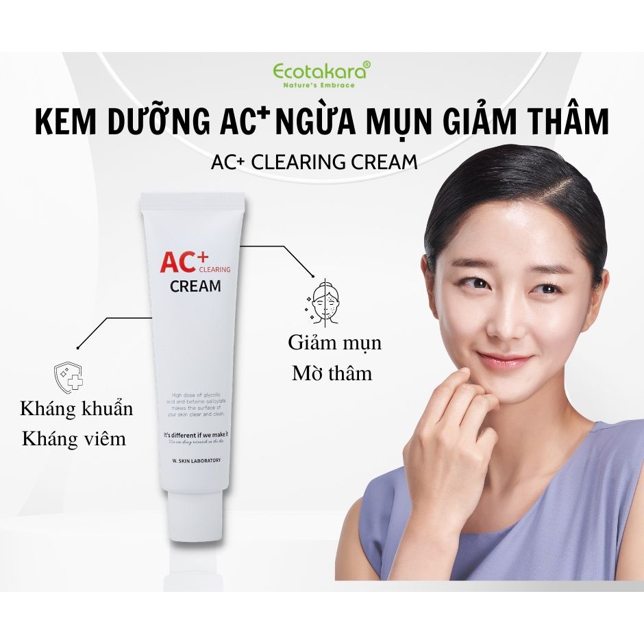 Kem dưỡng cho da bị mụn - AC+ CLEARING CREAM (60ml)